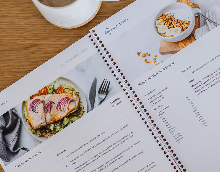 KeepFit Women, Bowmanville, Whitby, Recipe eBook, Healthy Recipes, Meal Prep