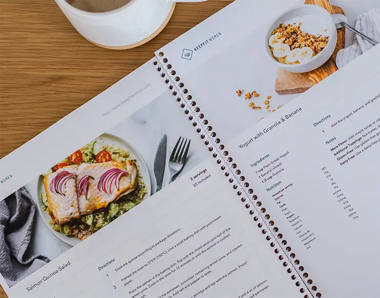 KeepFit Women, Bowmanville, Whitby, Recipe eBook, Healthy Recipes, Meal Prep