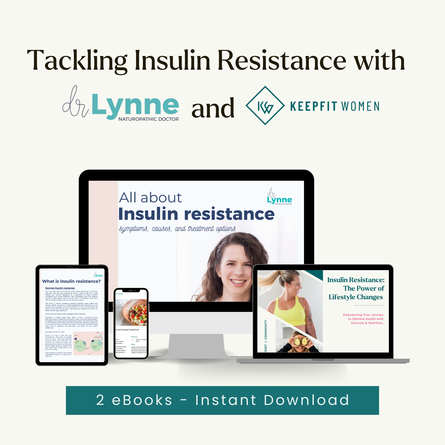 Tackling Insulin Resistance eBooks- Dr Lynne & KeepFit Women