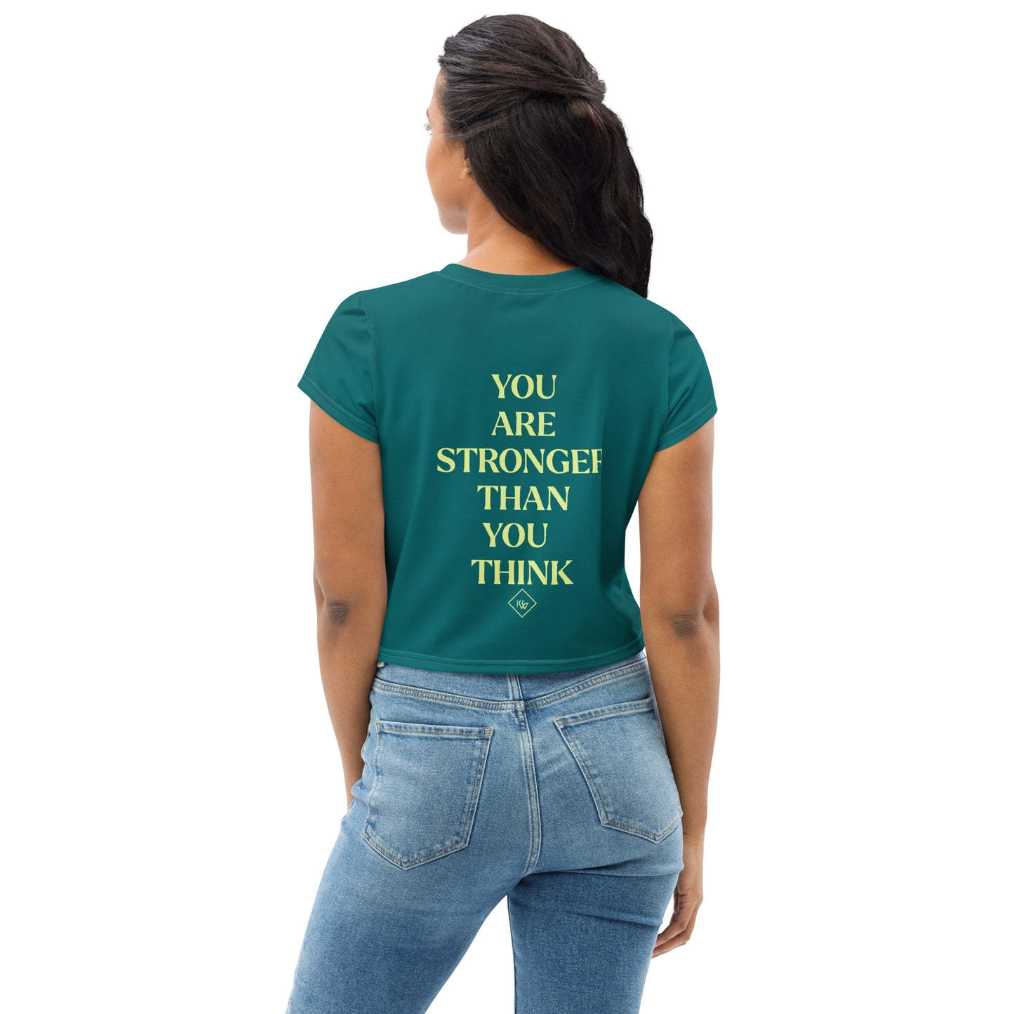 Stronger Than You Think Crop Tee