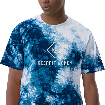 Oversized 'Squad' Tie-Dye Tee